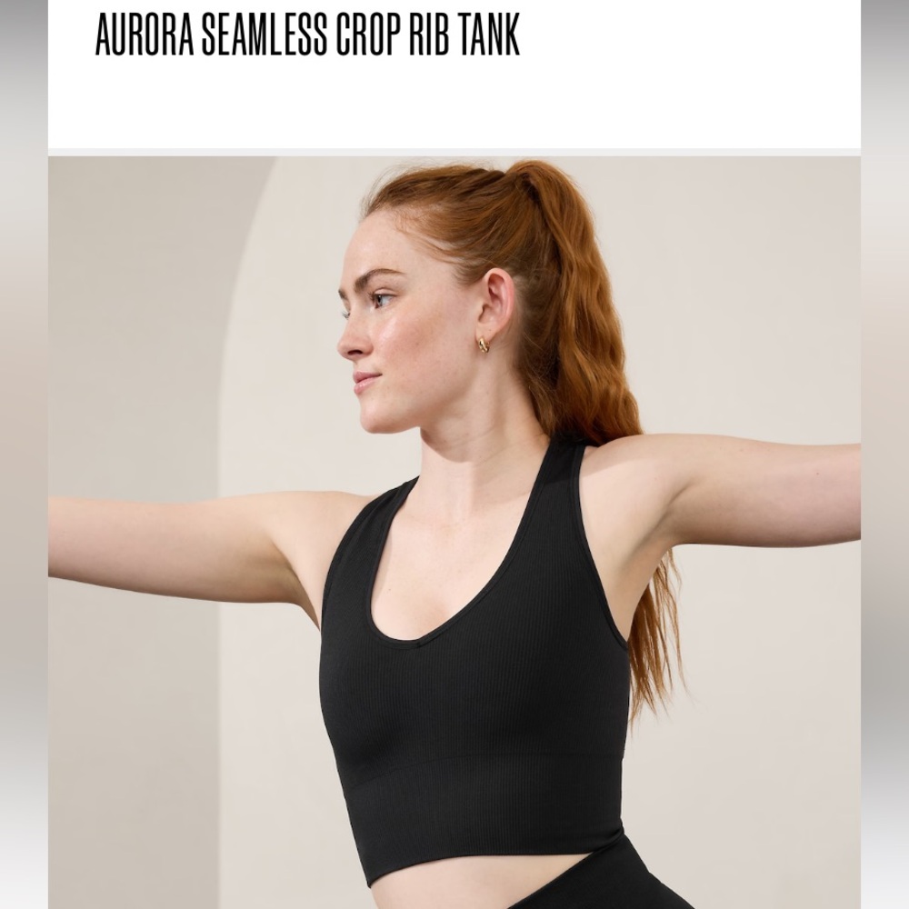 Aurora seamless crop rib tank